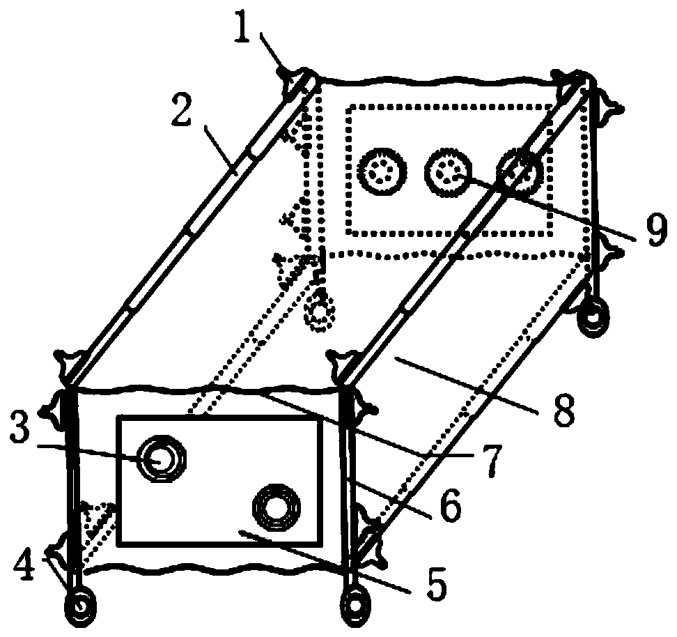 Portable and foldable smog chamber