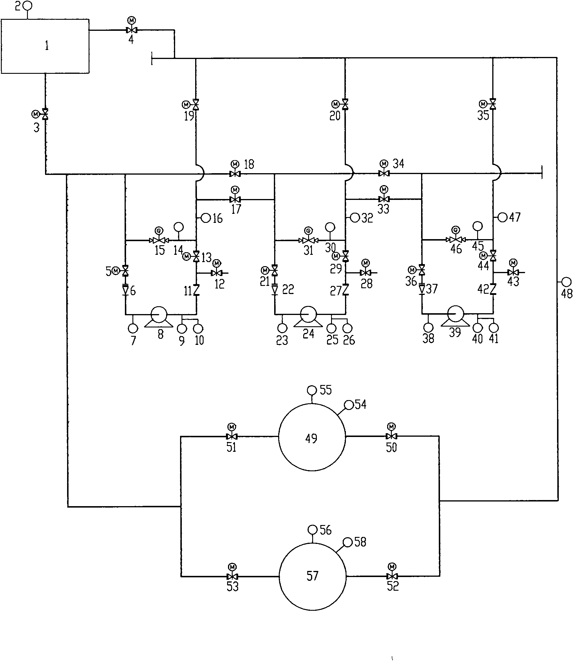 Device for simulating oil house processes