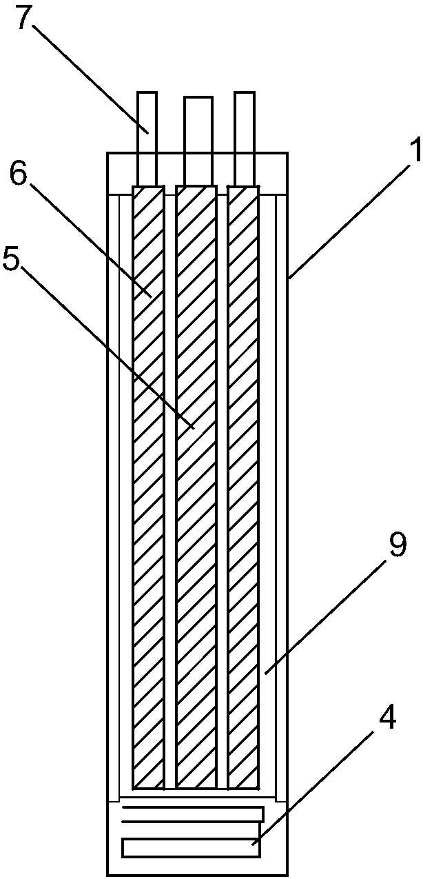 Plate grid corrosion test method at high temperature and apparatus therefor