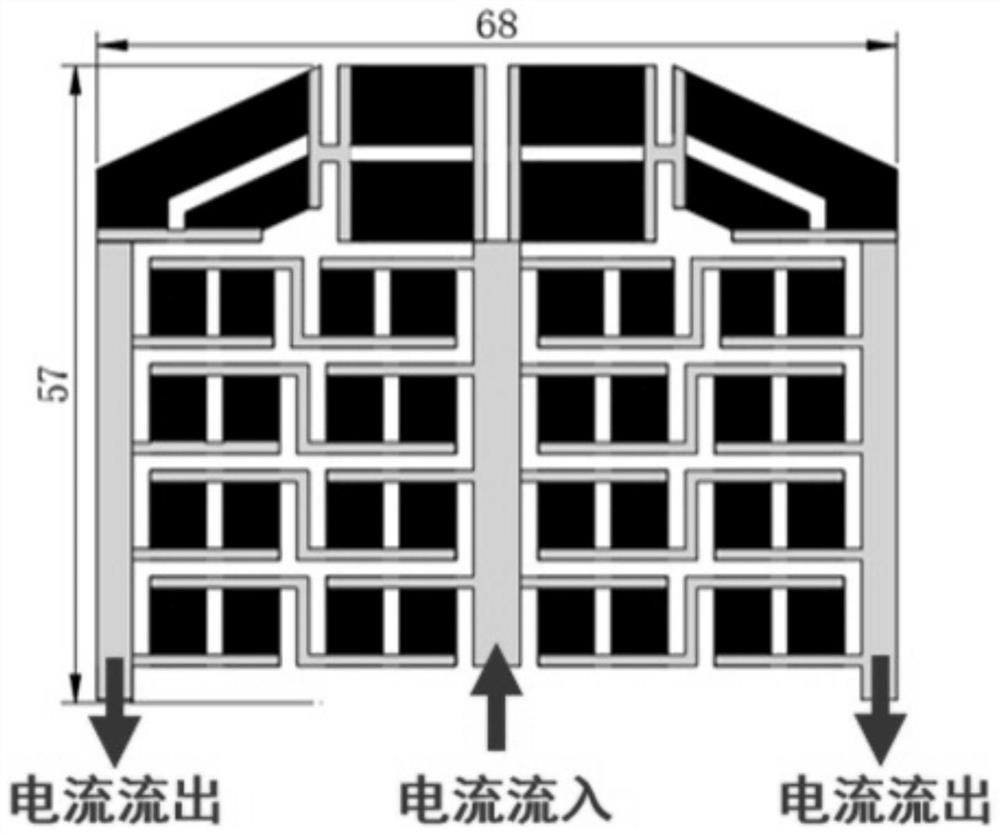 Large-area flexible thermoelectric refrigeration film cascade device and preparation method thereof