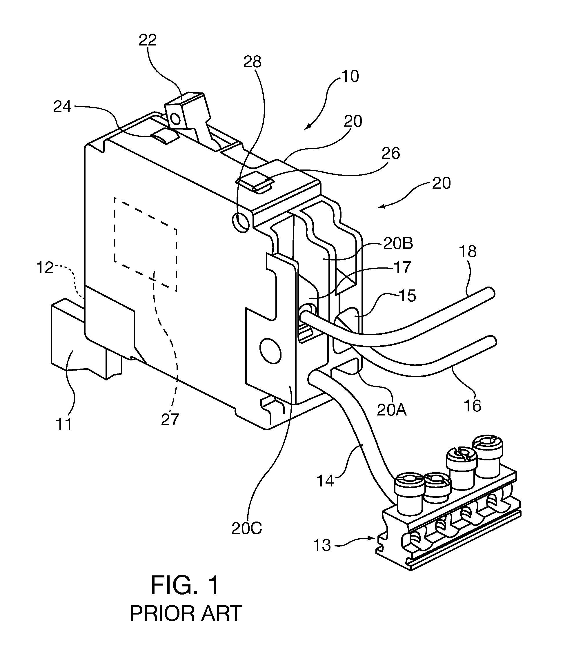 Electromagnet Assembly Directly Driving Latch Of An Electronic Circuit Breaker