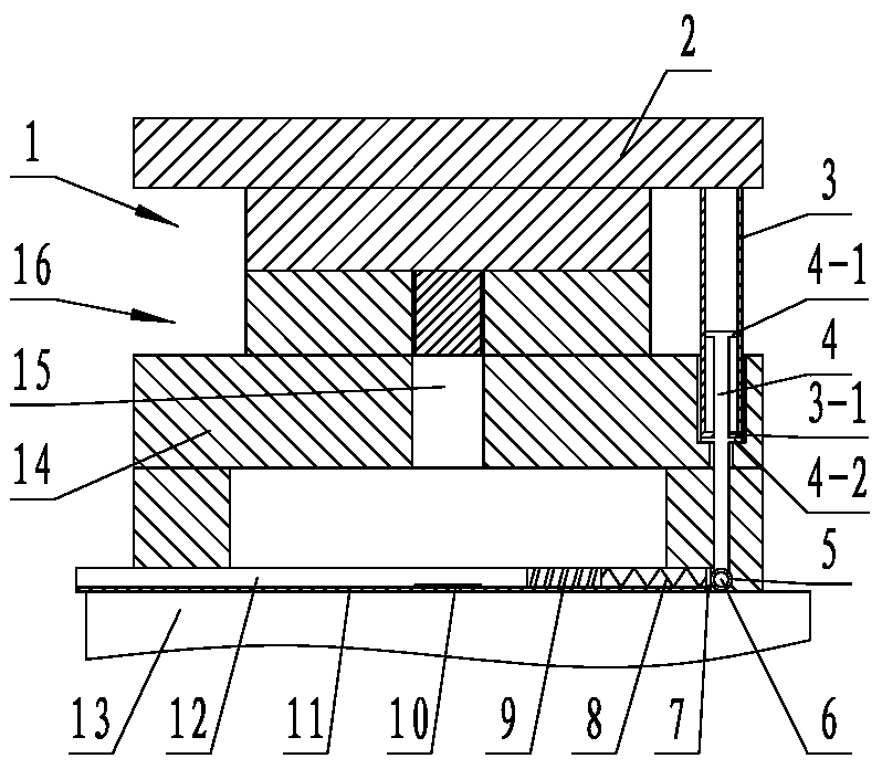 Stamping waste export device
