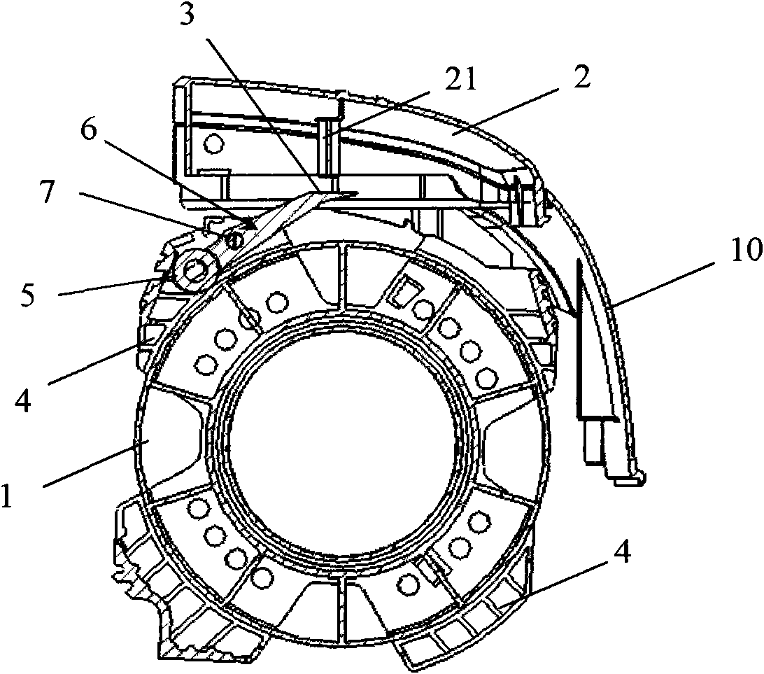 Dust collector reel for uniformly distributing line and returning line at constant speed