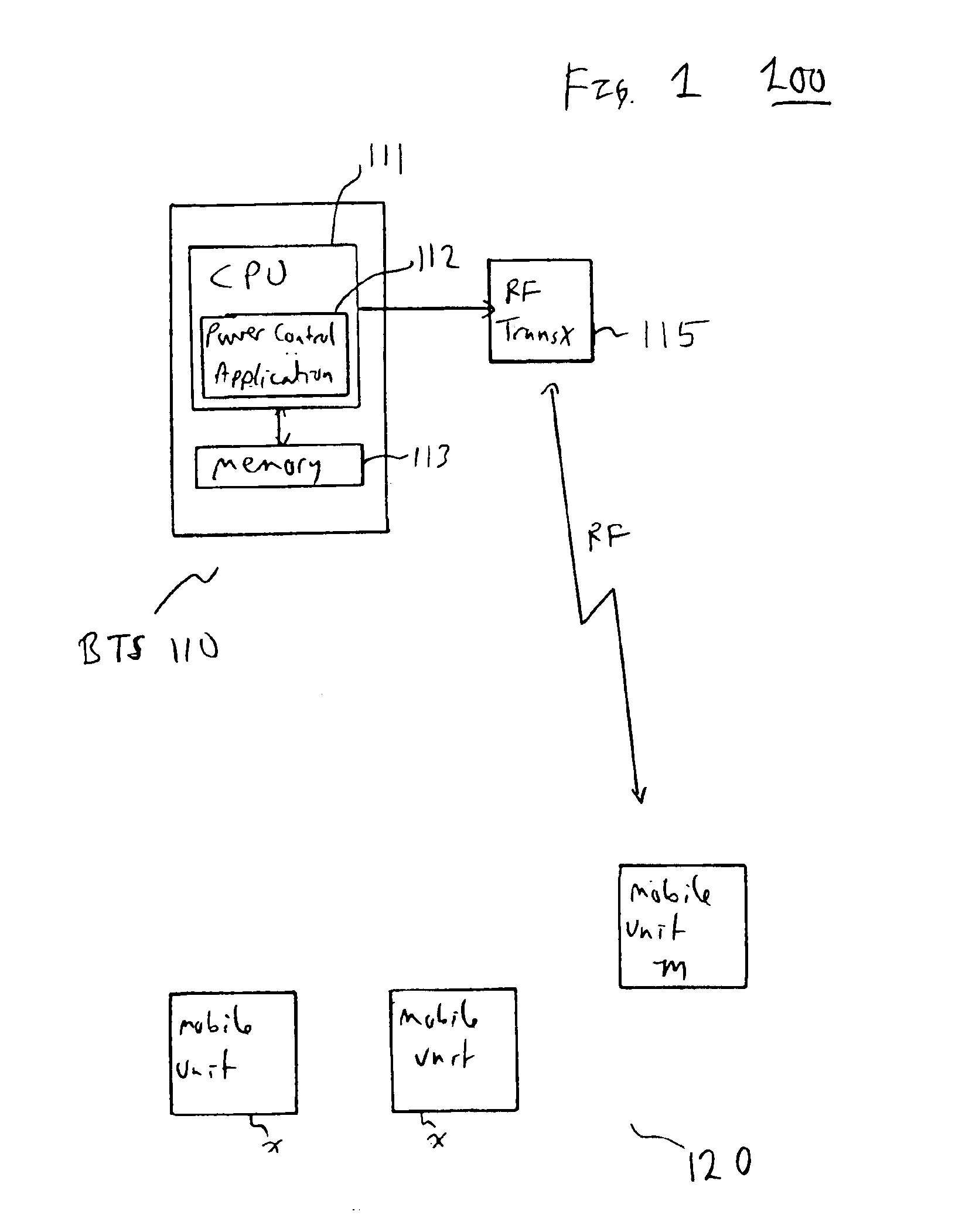 Downlink power control method for wireless packet data network