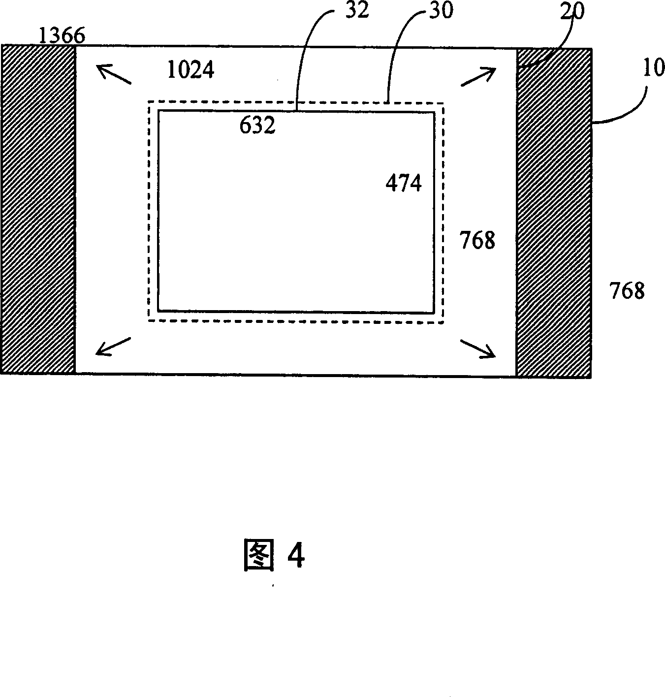Method for scaling and cropping images for television display