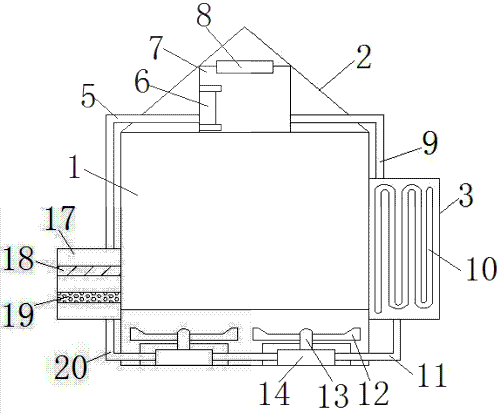 Box type switching station with dehumidification function