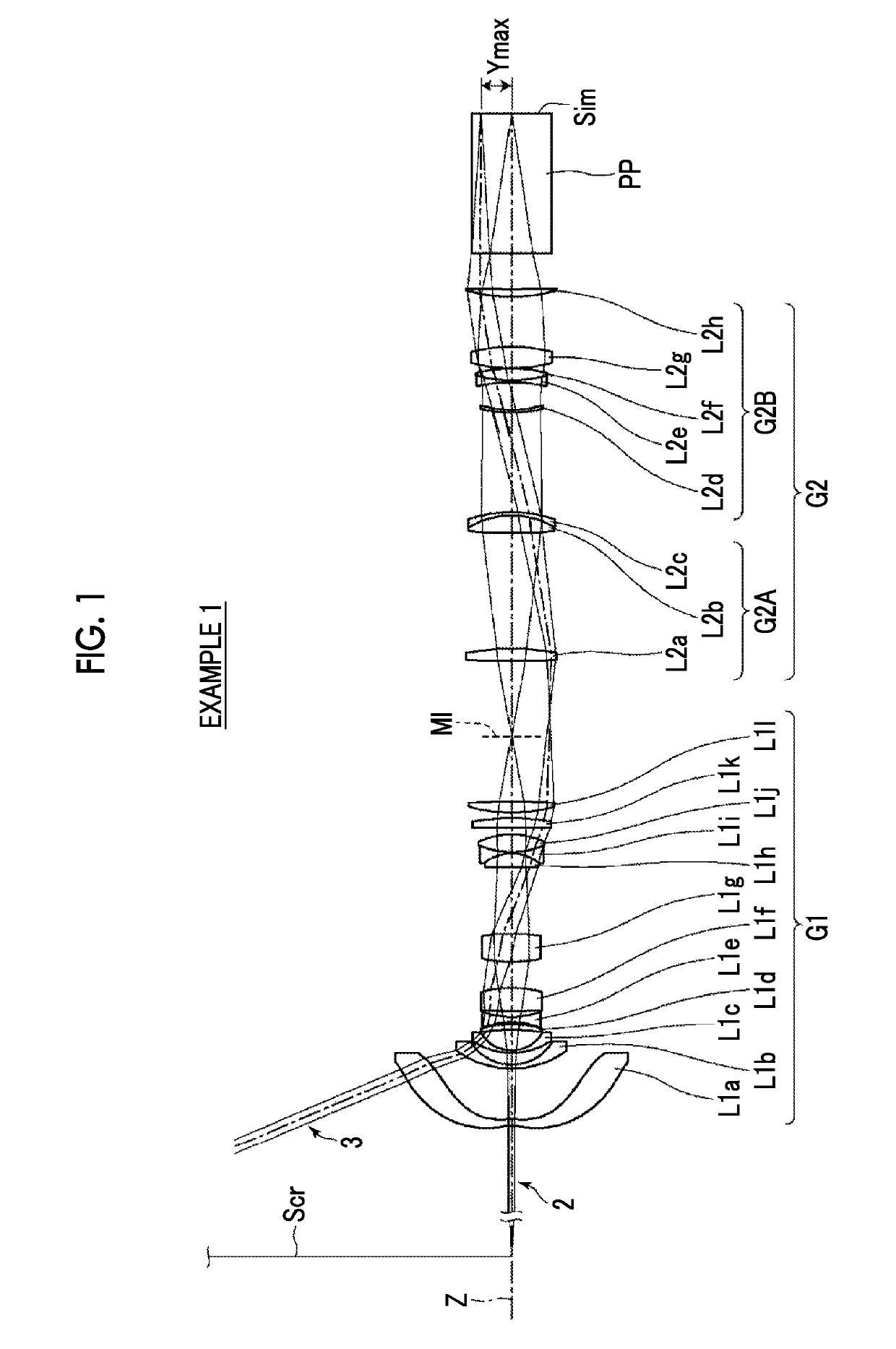 Imaging optical system, projection display device, and imaging apparatus