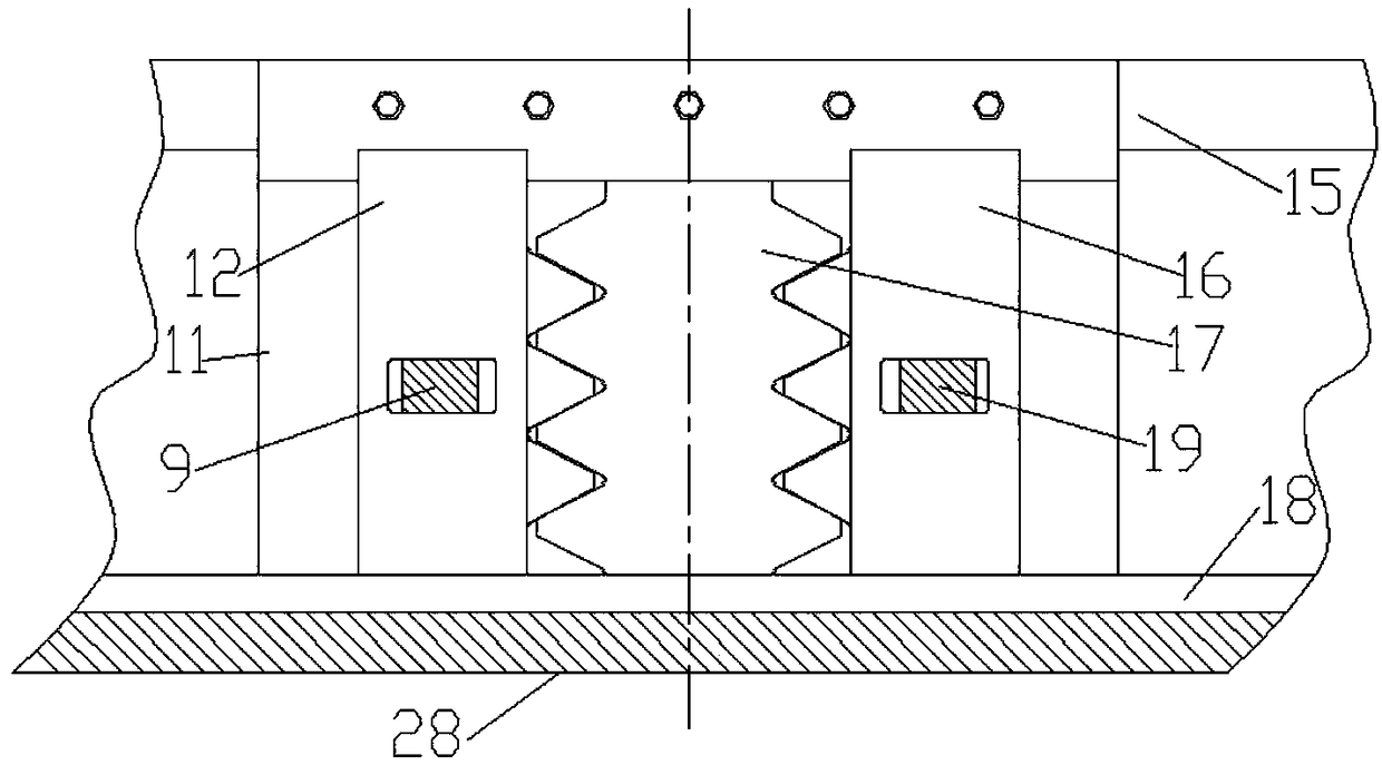 Horizontal safety brake device for rack and pinion lifting equipment