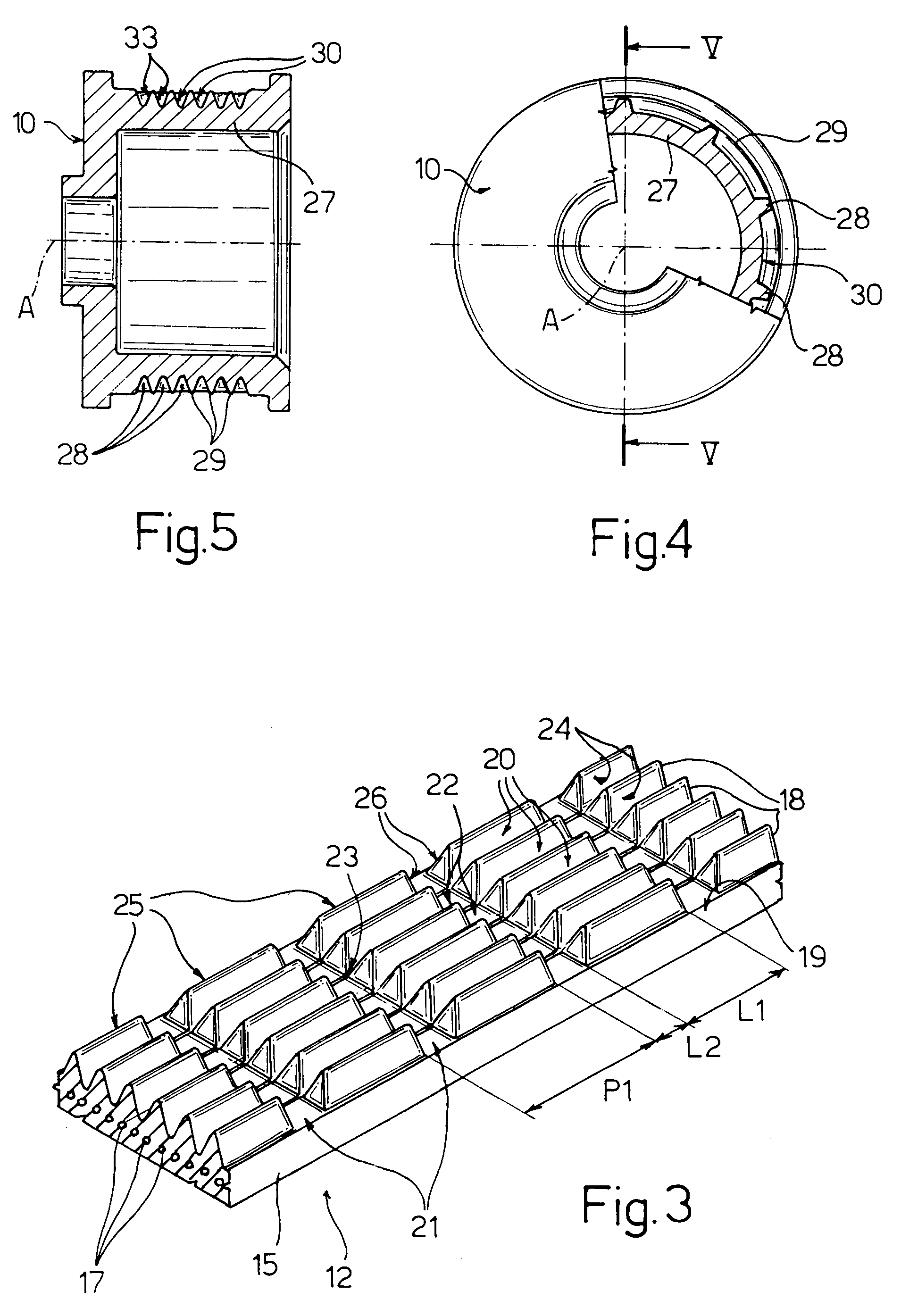 Belt drive assembly for driving accessory parts of an internal combustion engine, drive belt and pulleys suited to be used in said assembly