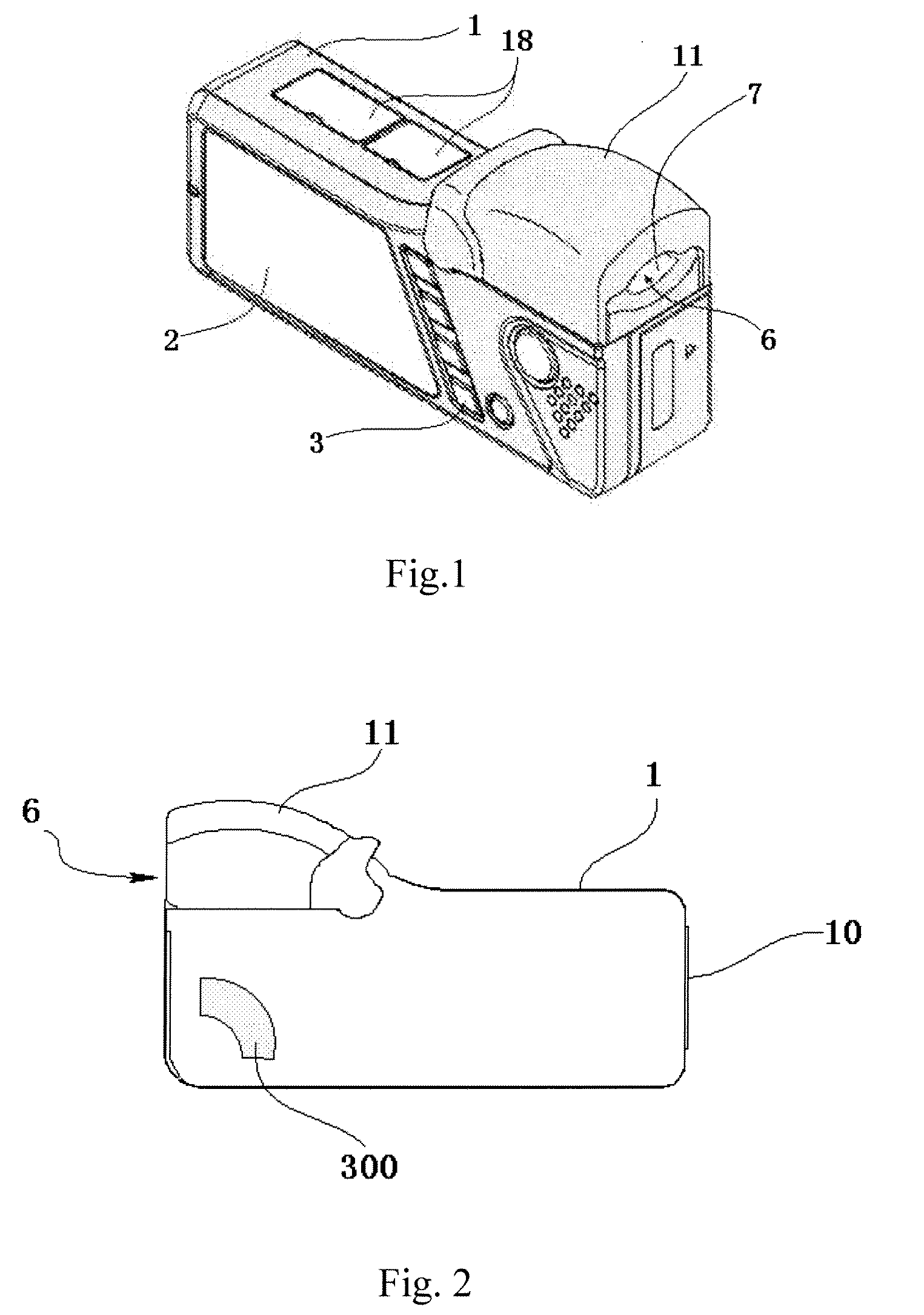 Portable electrocardiograph with a neutral electrode