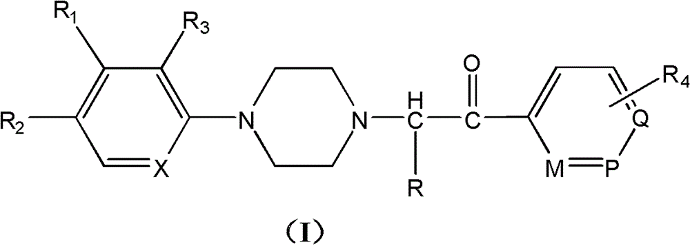 Substituted arylpiperazine aryl alkanone derivatives and their application in the preparation of analgesic drugs