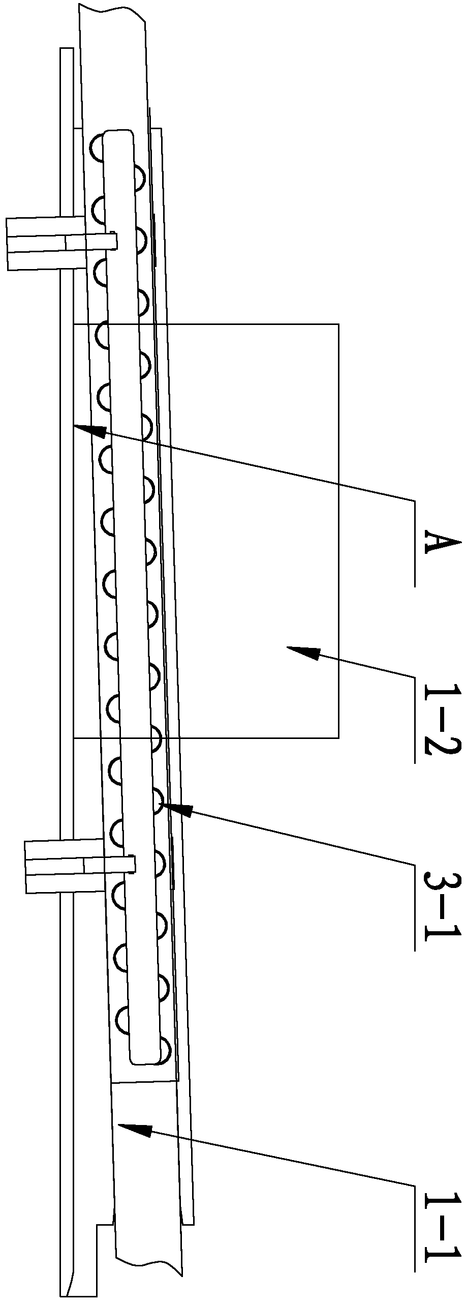 Positioning device for code spraying equipment and working method thereof