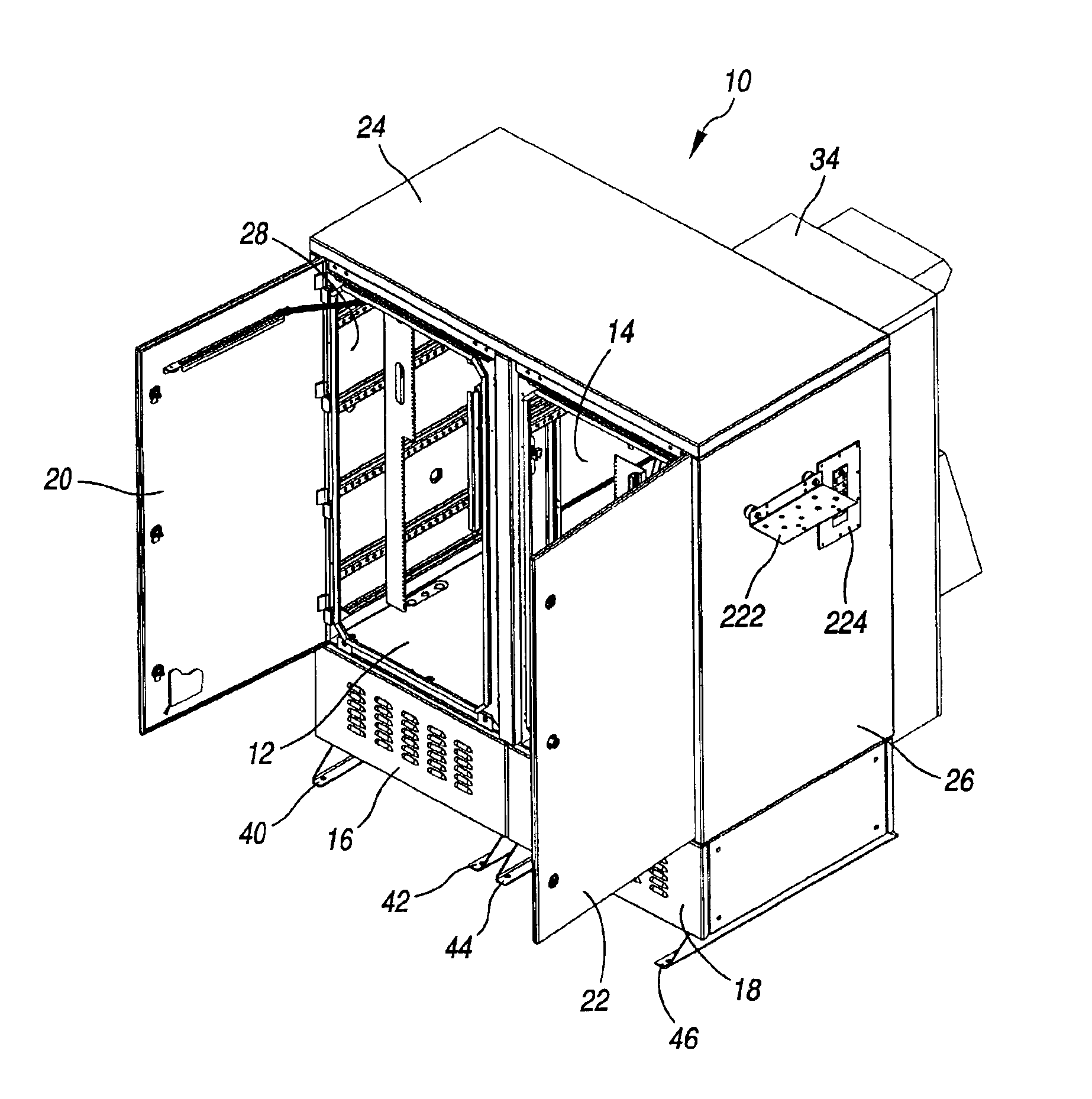Modular enclosure system for electronic equipment