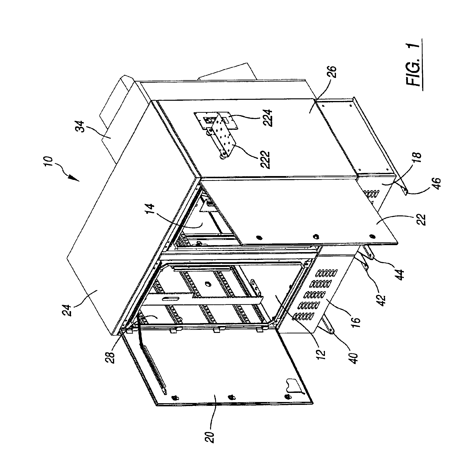 Modular enclosure system for electronic equipment
