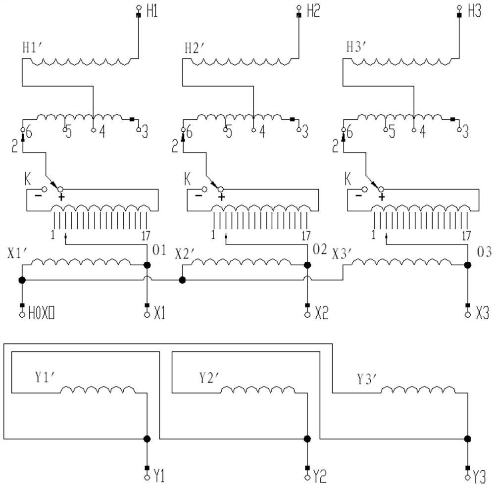 A new type of autotransformer for voltage regulation and its voltage regulation method