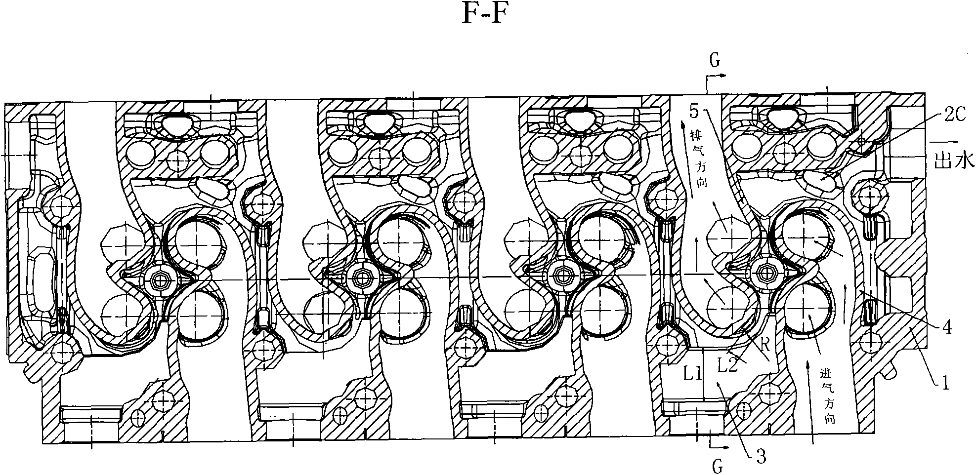 Diesel engine cylinder head