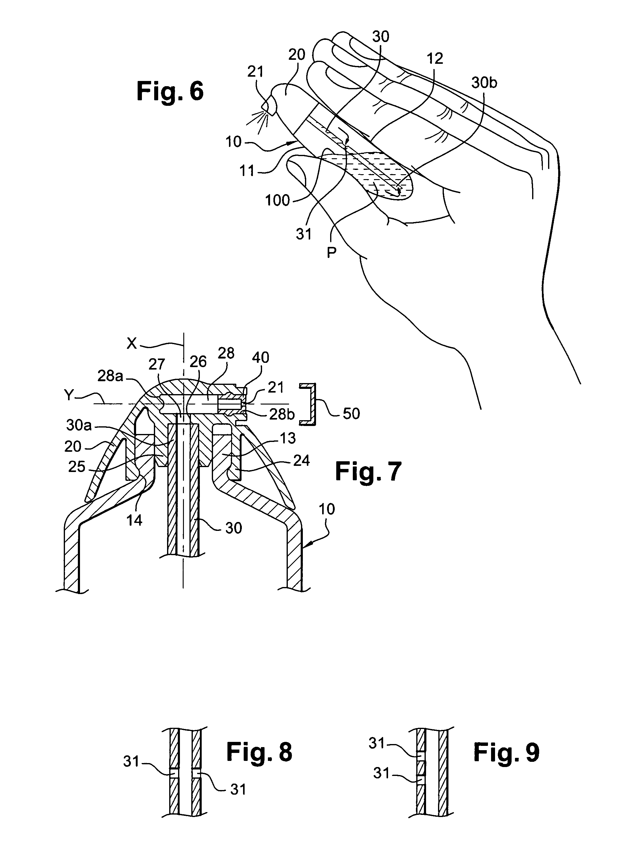 Device for atomising a fluid product
