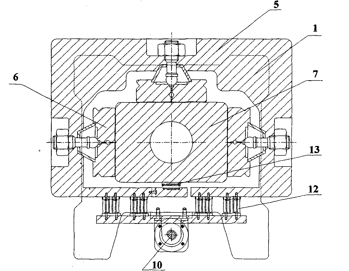 II-type gas static pressure guide rail for horizontal use