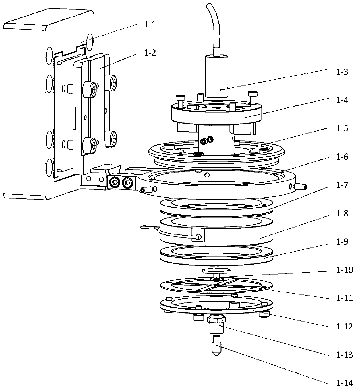 Control system and method suitable for micro-nano dual-mode detection and processing module