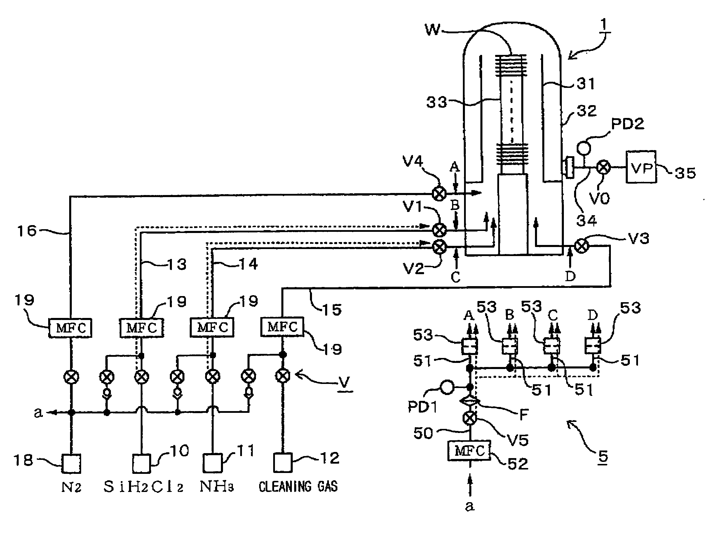 Semiconductor device fabricating system and semiconductor device fabricating method