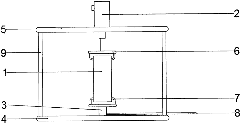 Concrete tension-compression dual-function dynamic creep test device