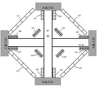 A One-way Circular Rapid Transfer Structure of Subway Crossing Lines