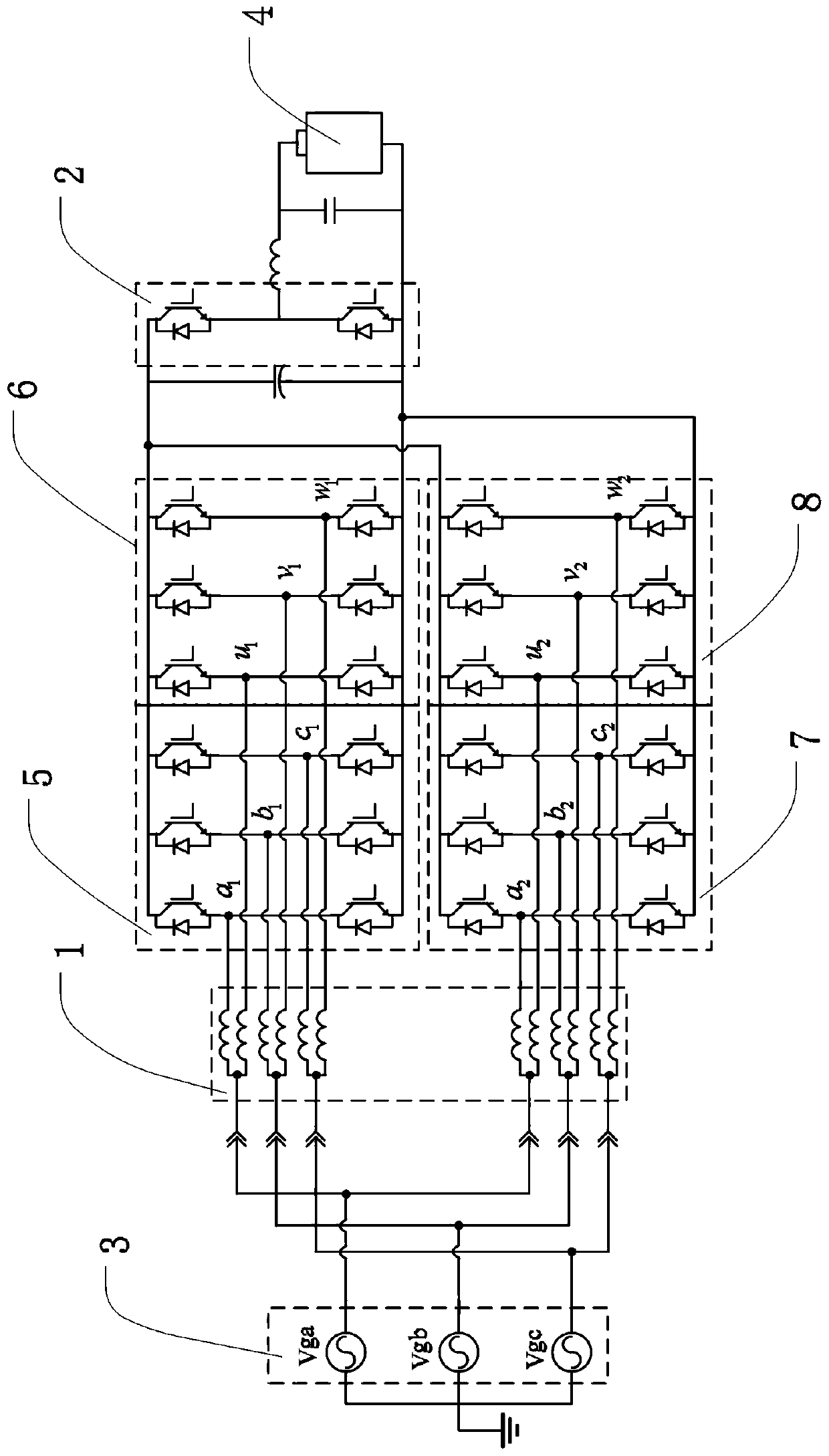 Vehicle-mounted integrated charger based on six-phase open winding motor driving system
