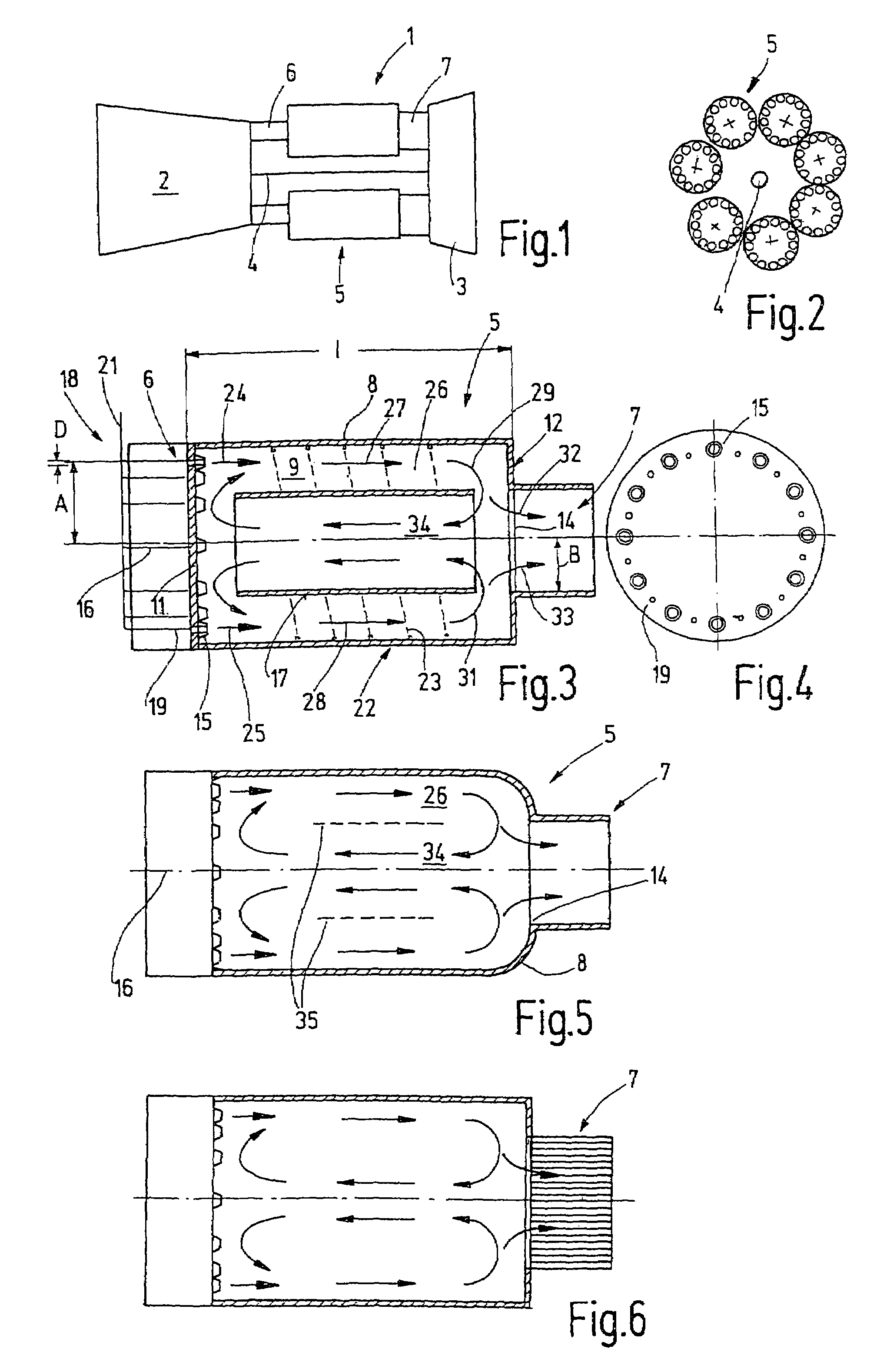Combustion chamber with flameless oxidation