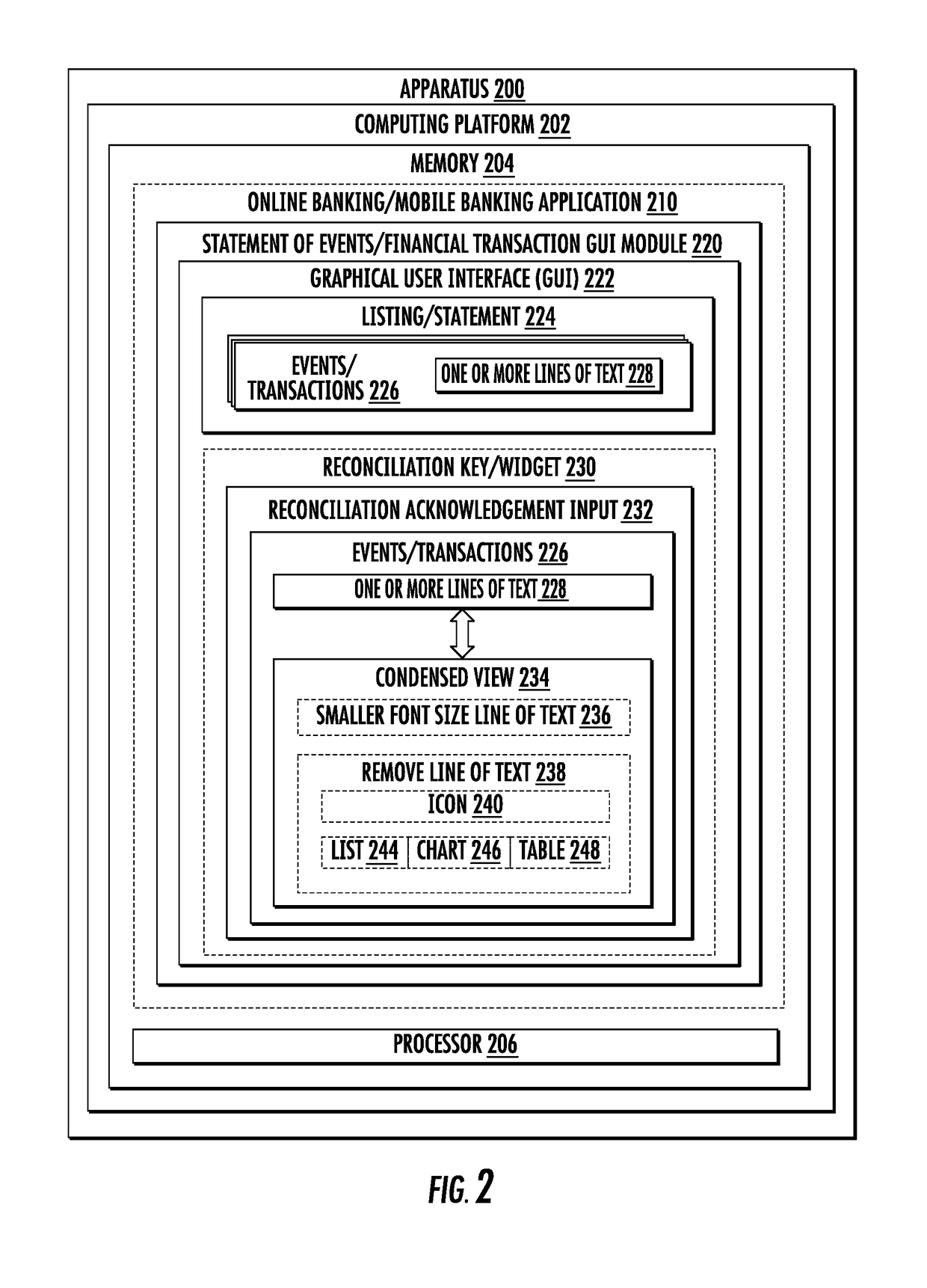 System for reconciling an electronic statement of events