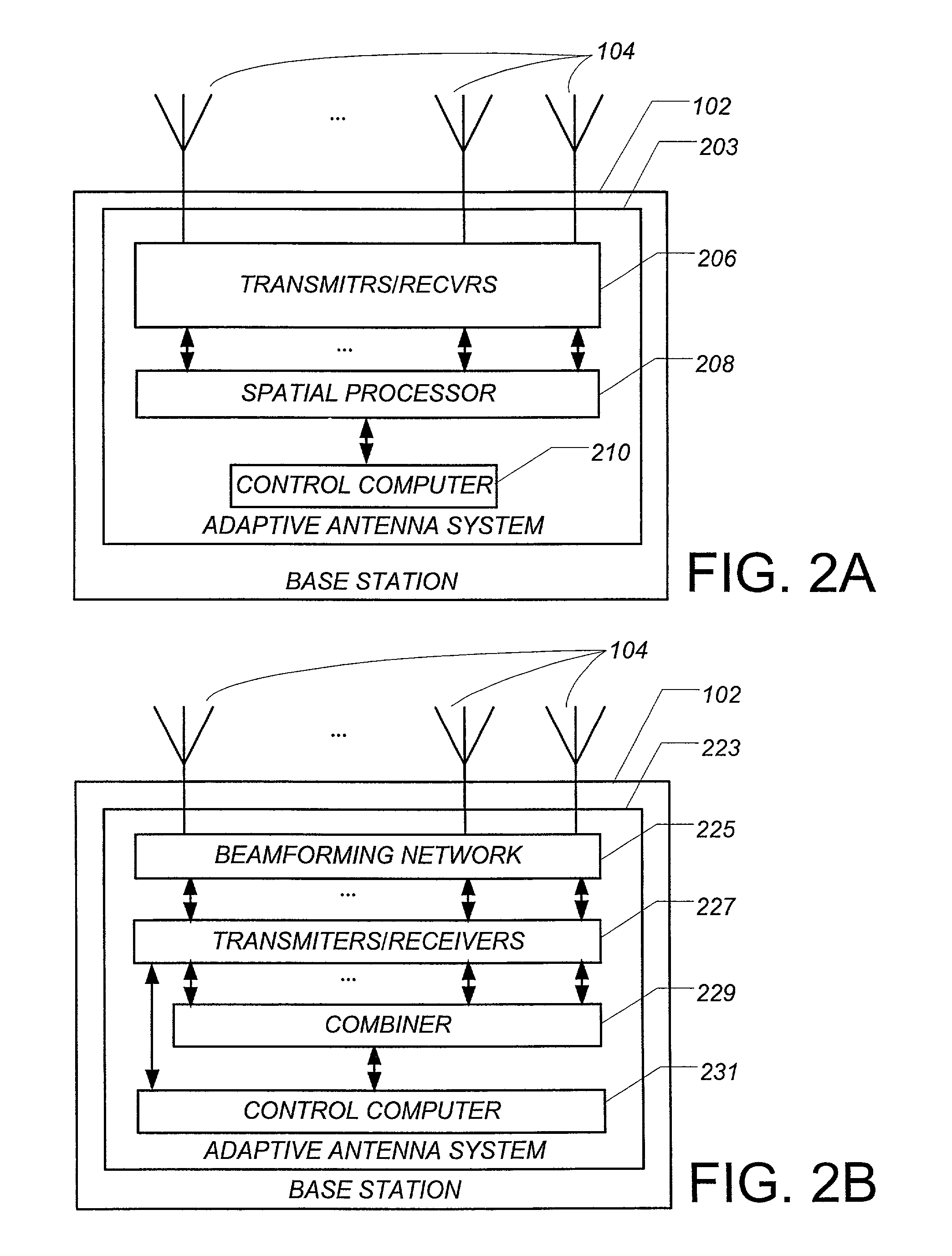 Non-directional transmitting from a wireless data base station having a smart antenna system