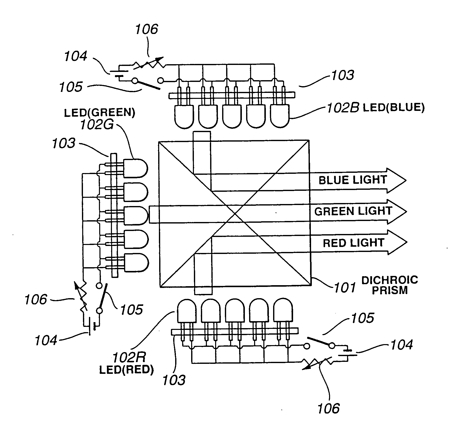 Light source device including a planar light source having a single, substantially continuous light emission area and display device incorporating the light source device