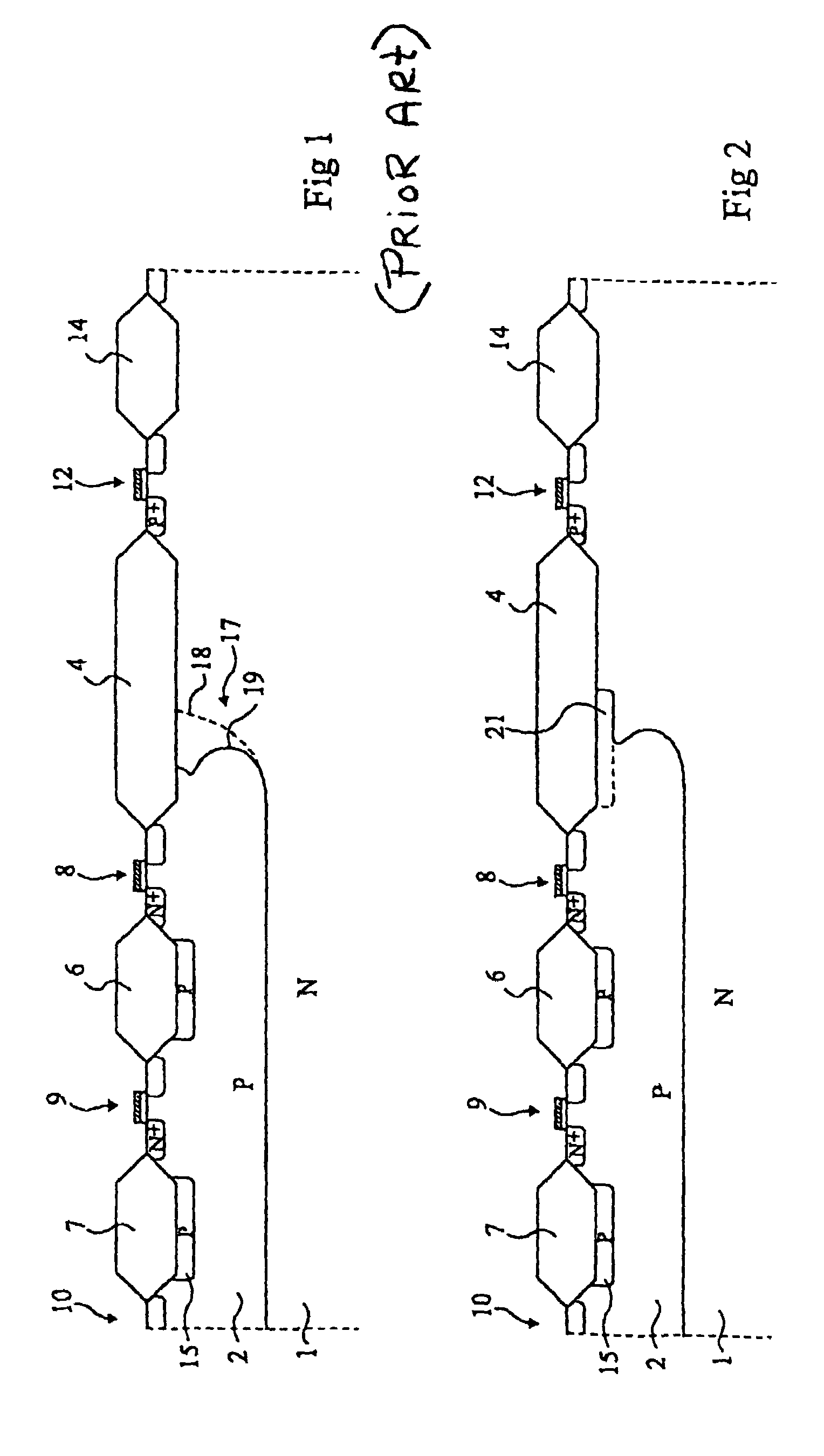 High-voltage integrated CMOS circuit