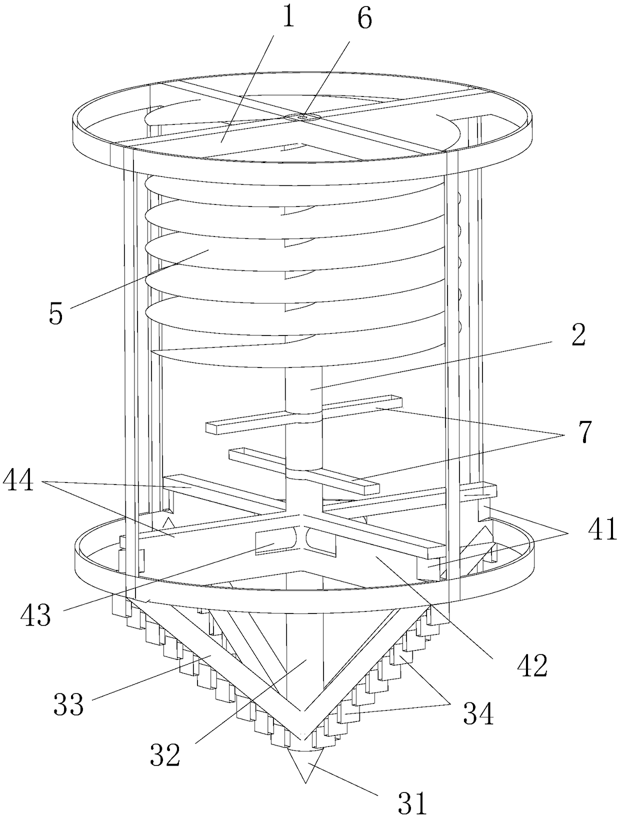 Slurry overflow preventing variable cross-section cement-soil mixing pile head