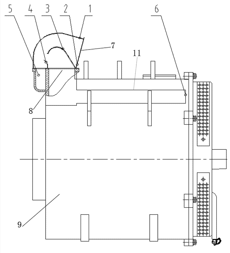 Air-intake and filter device of motor