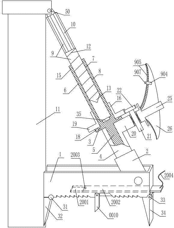 Upright-state detecting and correcting tool for telegraph pole