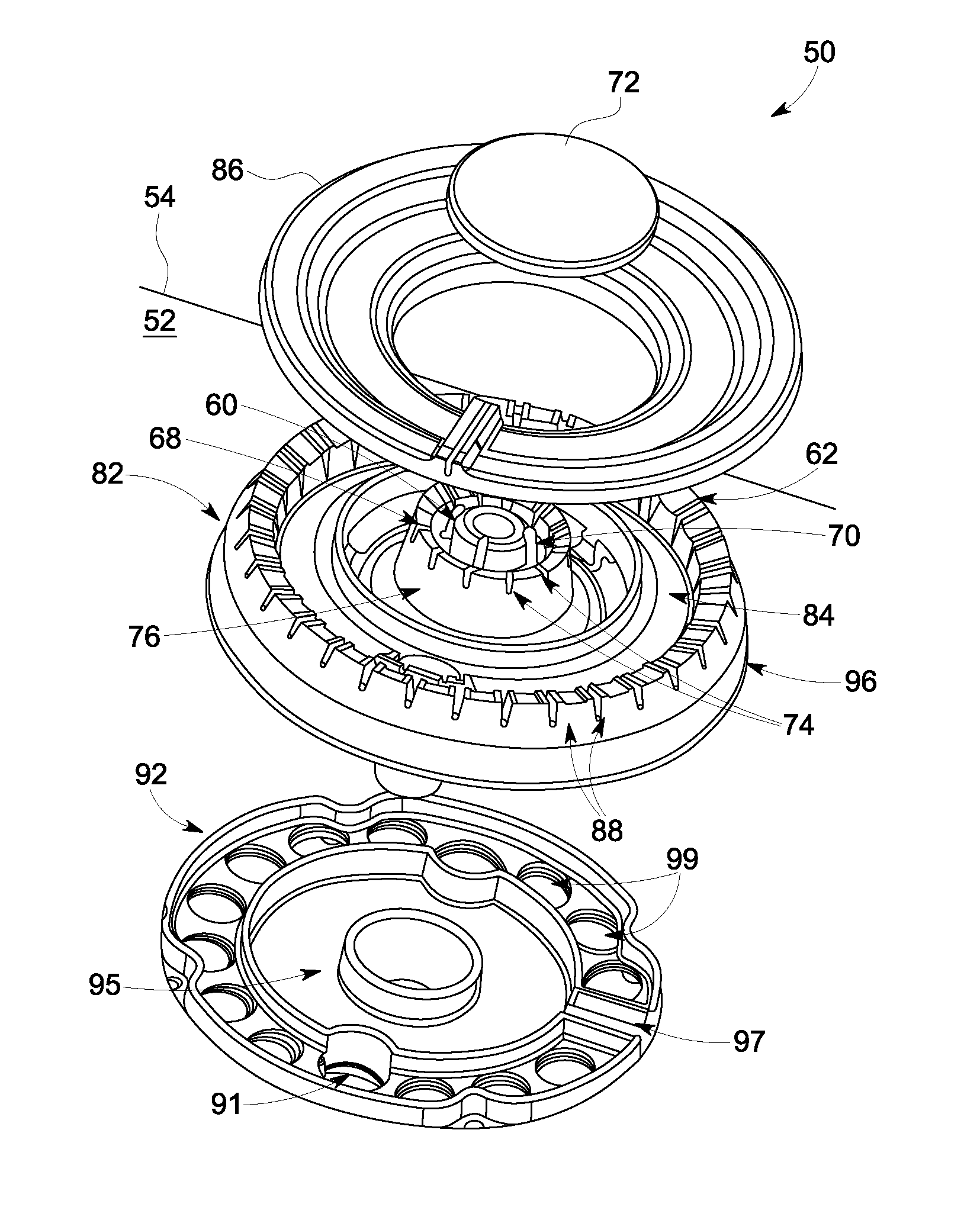 Multi-ringed burner with spill containment