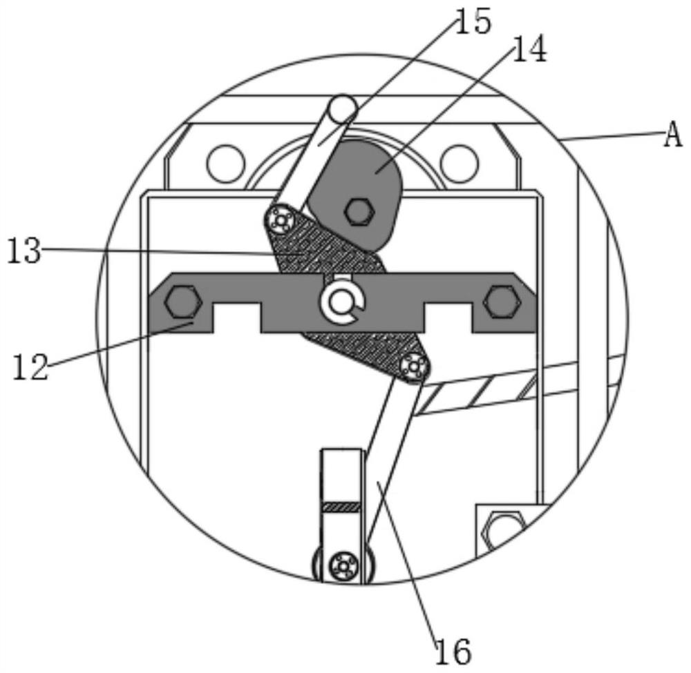 Food packaging bag printing device with anti-sticking function