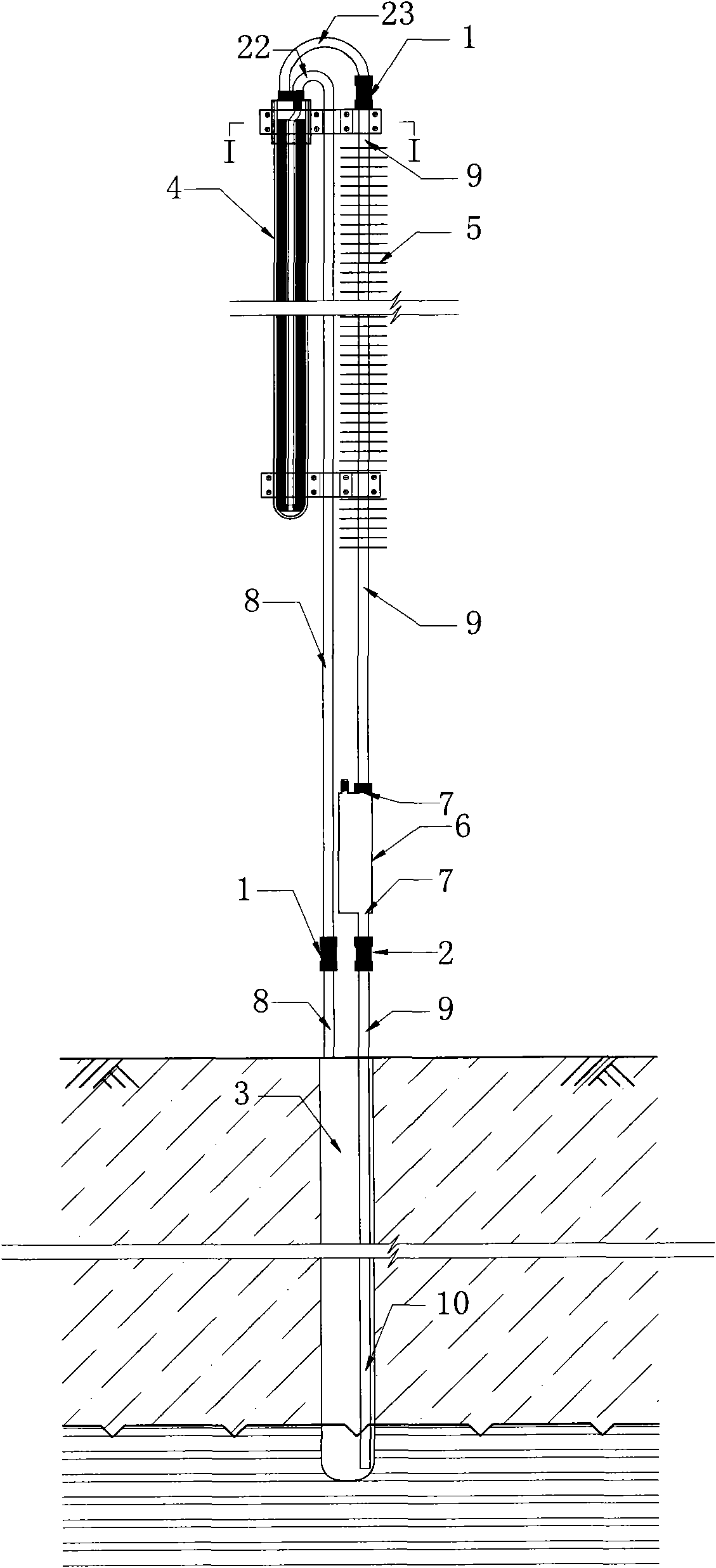 Method for maintaining thermal stability of permafrost foundation and complete solar refrigeration device