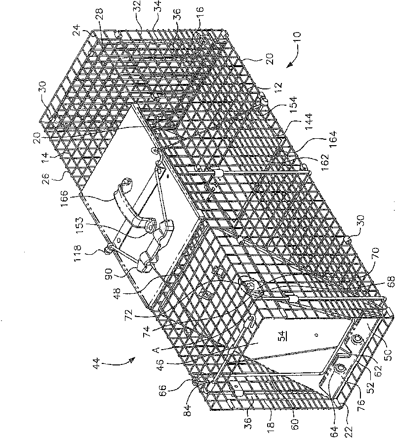 Two-door cage trap with over-center set mechanism