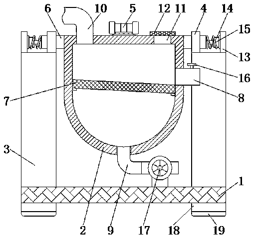 Slurry filtering device for lithium battery