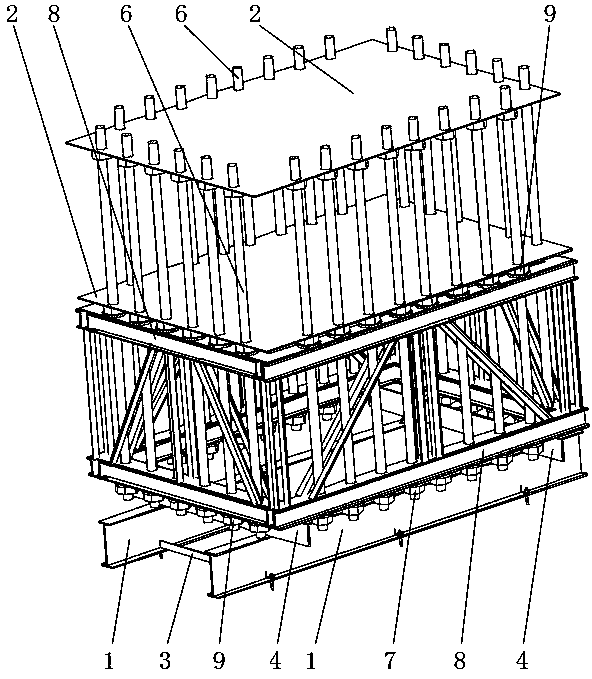 An installation and positioning method for an installation and positioning mechanism of a large-scale embedded bolt structure