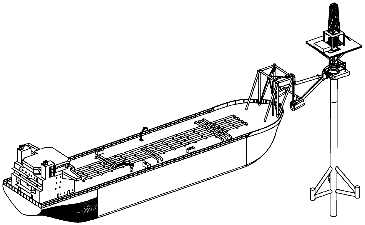 Rotary mooring conveying system