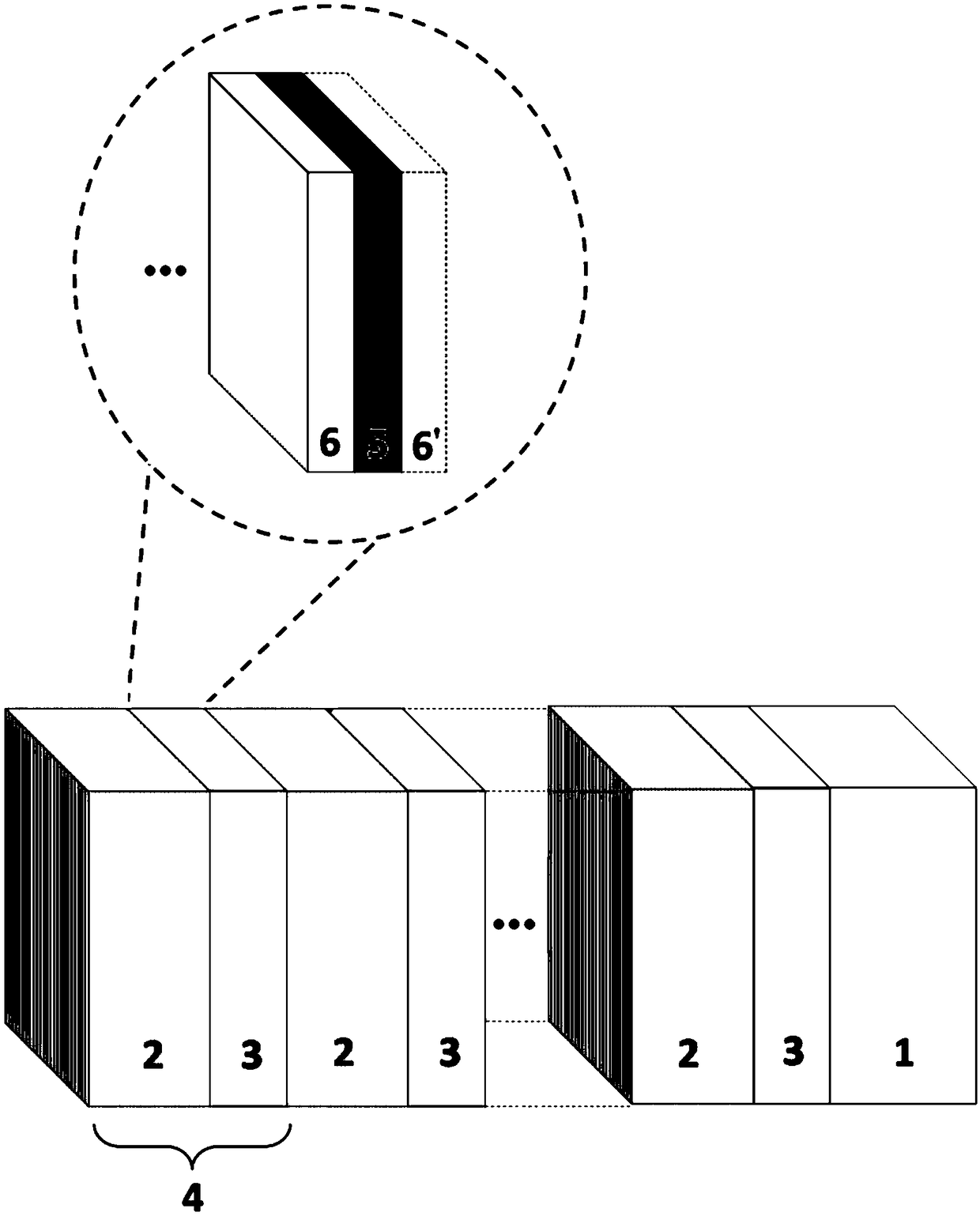 Dielectric-metal photonic crystal, preparation method thereof and tera-hertz pulse generator