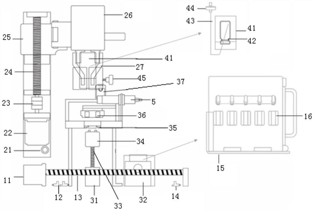 Automatic radioactive liquid medicine split charging system and split charging method