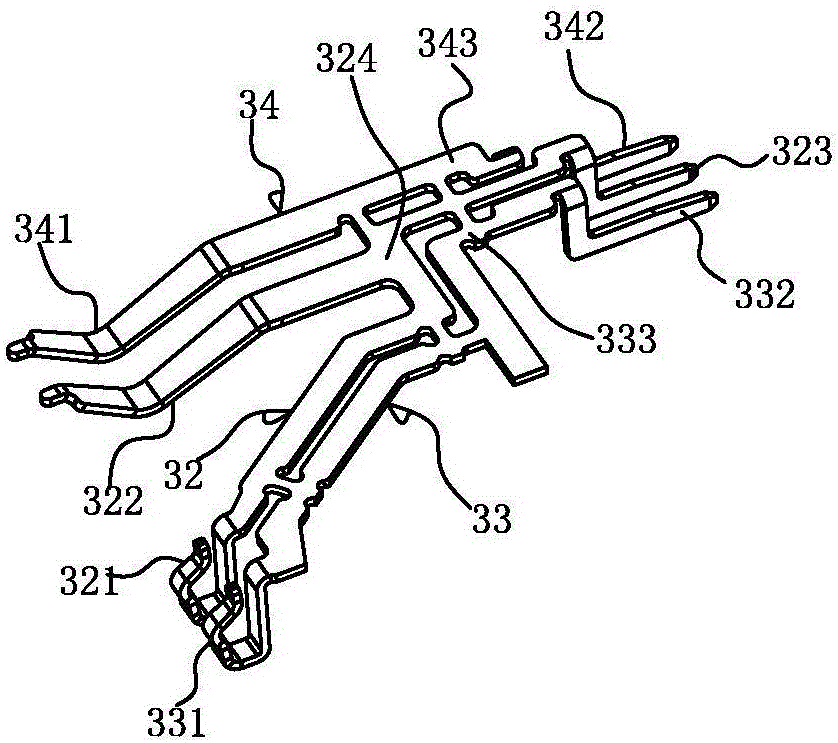 Terminal structure of smart label connector and manufacturing method