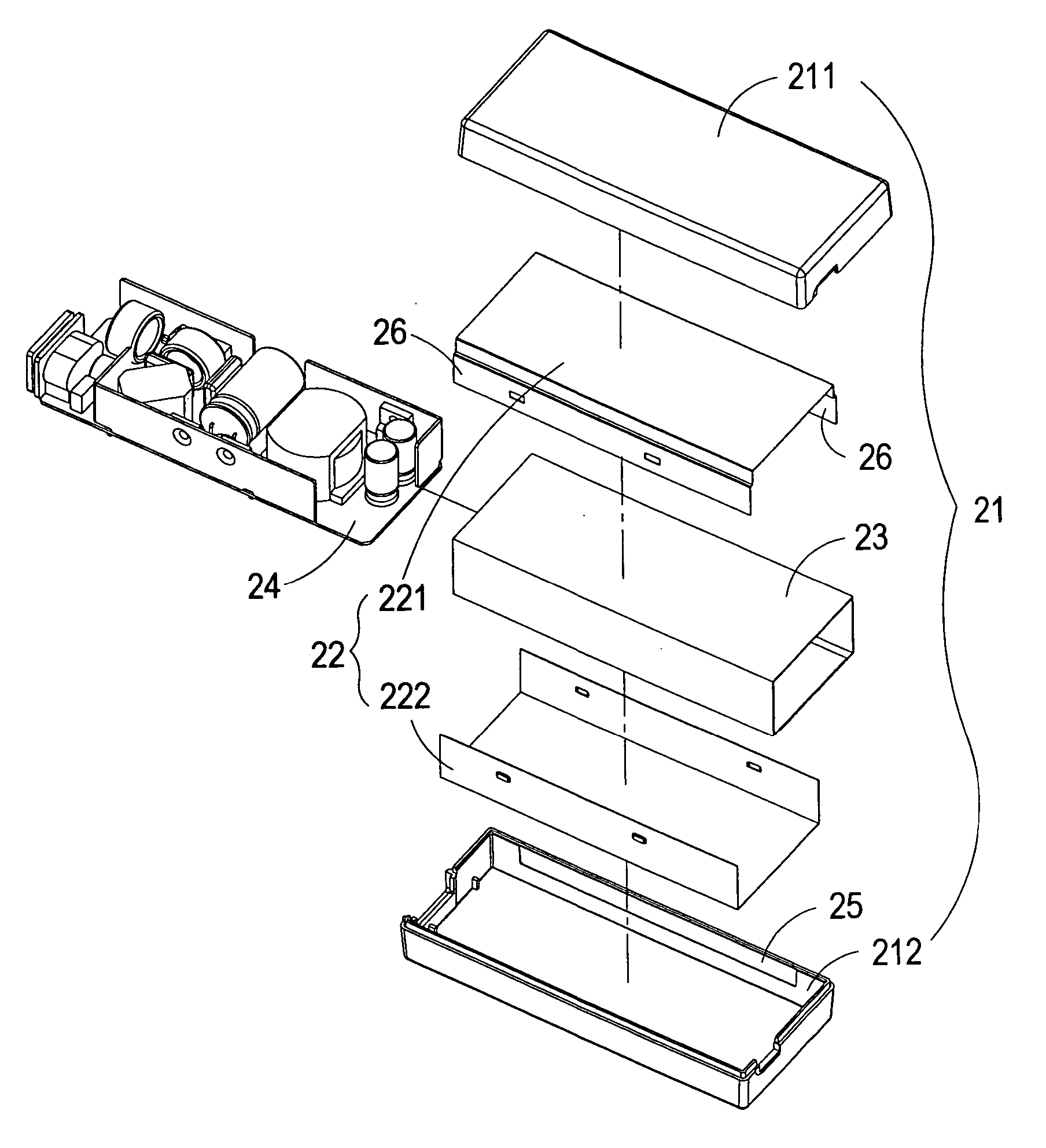 Electronic device with uniform heat-dissipation