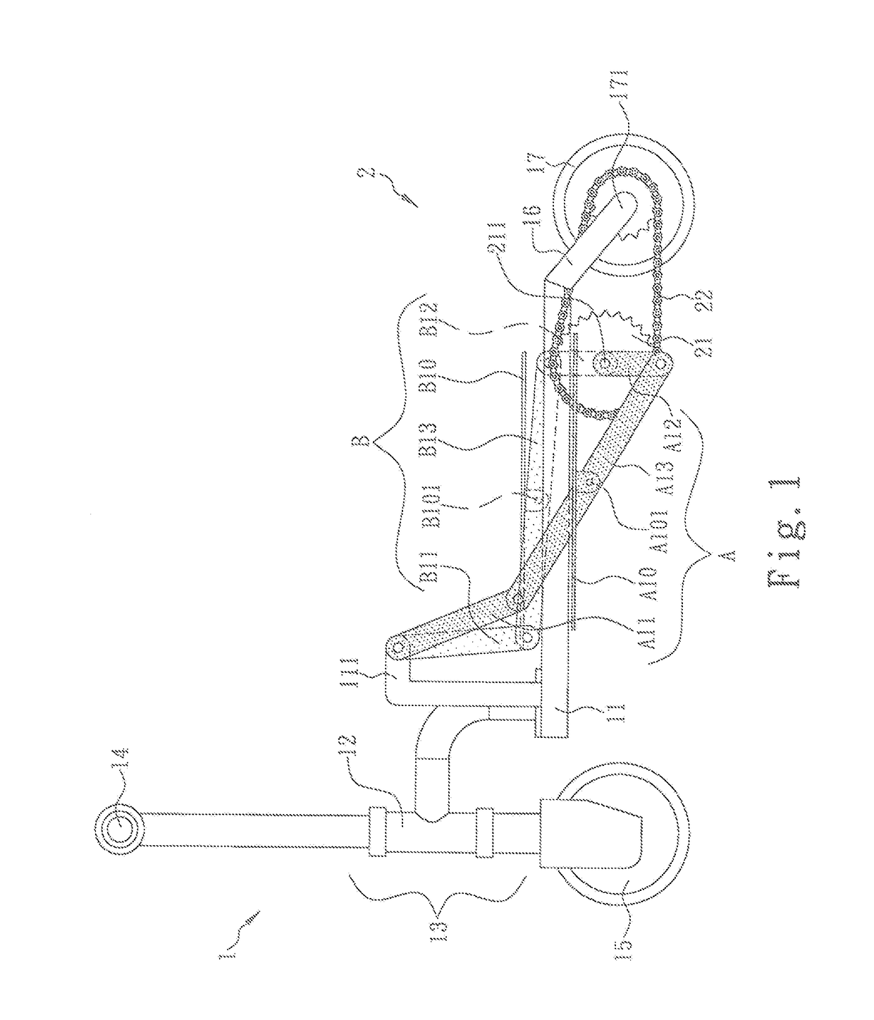 Pedal-propelled transmission mechanism