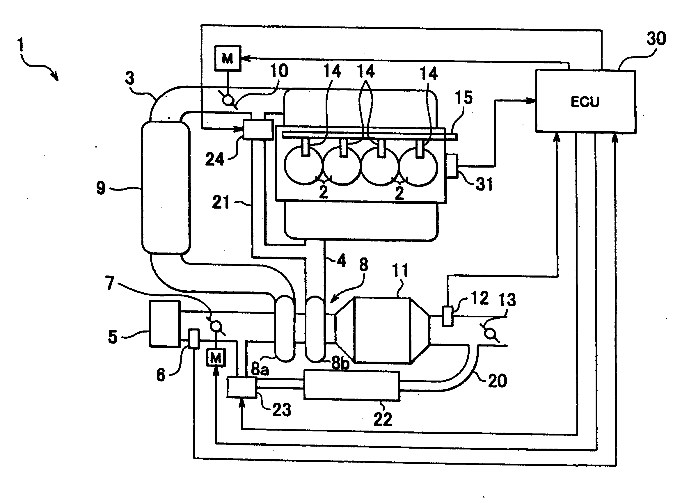 Exhaust gas recirculation device of internal combustion engine, and control method for the device