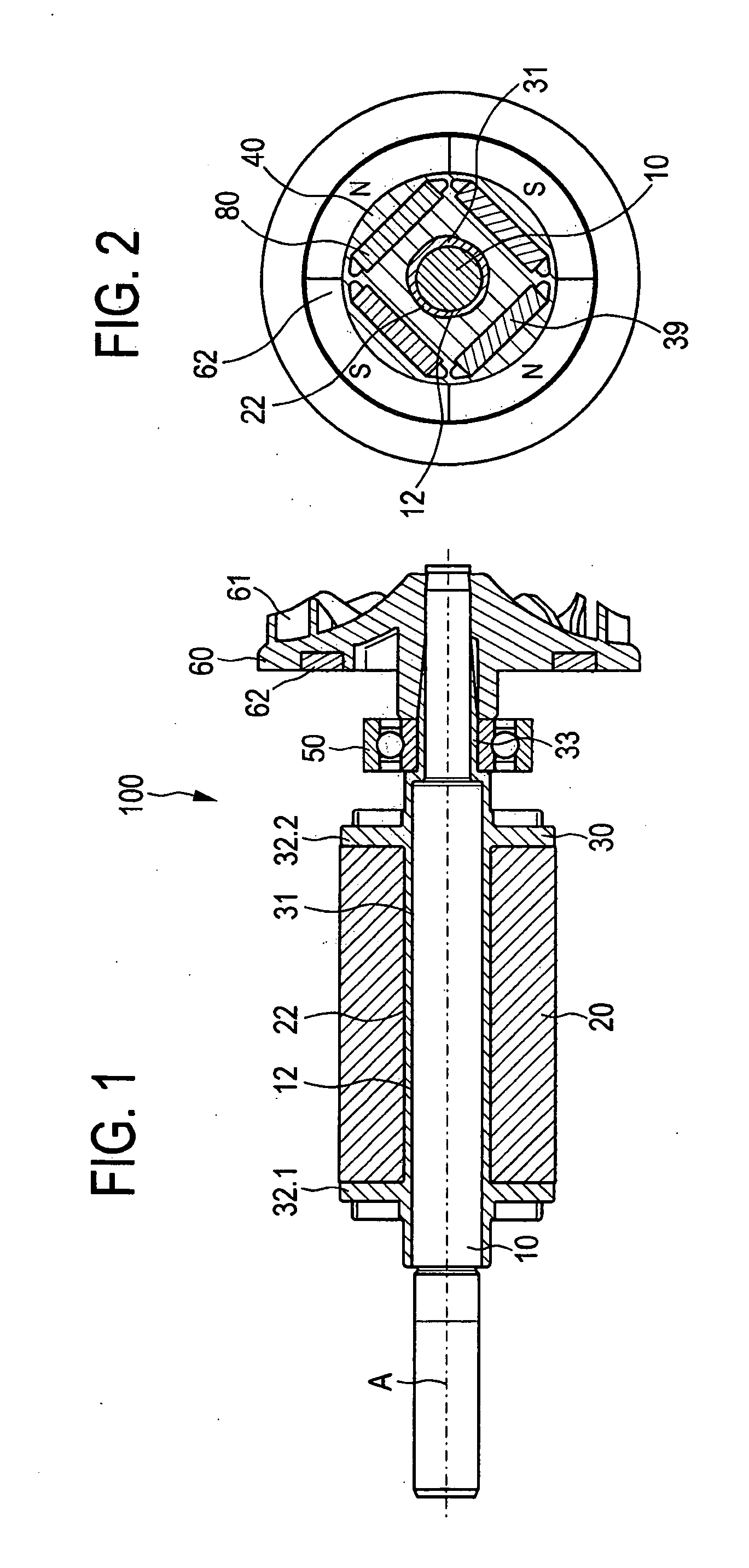 Rotor for an electric motor, an electric motor and a production process for an electric motor
