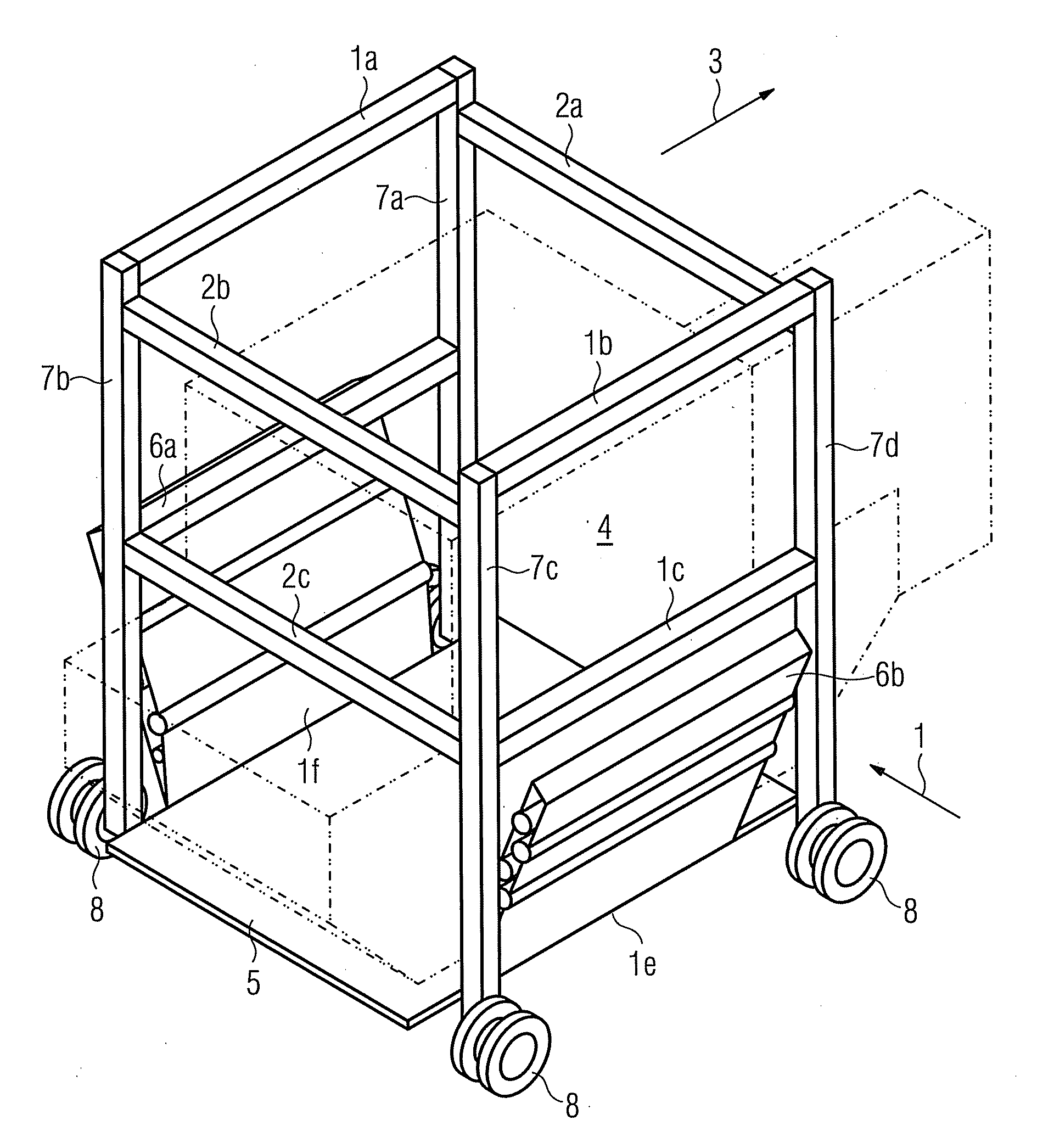 Transport vehicle for raising and transporting ULDs and cargo pallets